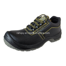 Cuir fendu Safety Shoes Low Cut cheville (HQ03054)